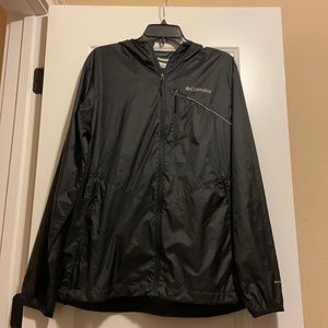 Columbia Omni-Wick Evap light weight zip up rain jacket mens Medium